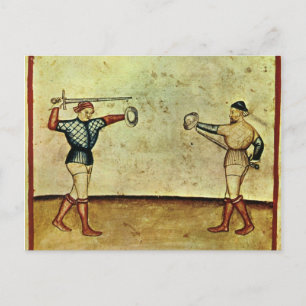 Fechtbuch Postkarte