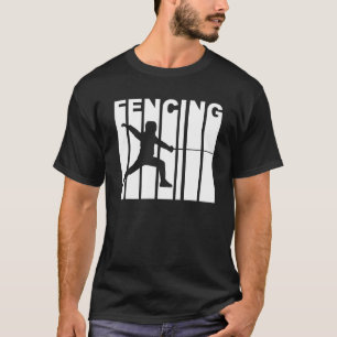 Fechten Vintage Retro Fechter T-Shirt