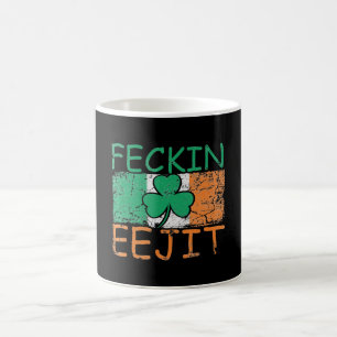Feckin Eejit Irland Irish Slang lustiges Irland Kaffeetasse
