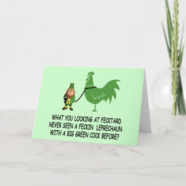 Feckin Irish fecktard Karte (Vorderseite)
