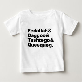 Fedallah Daggoo Tashtego Queequeg | Moby Dick Pals Baby T-shirt