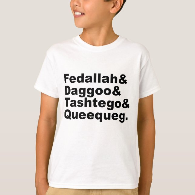Fedallah Daggoo Tashtego Queequeg | Moby Dick Pals T-Shirt (Vorderseite)