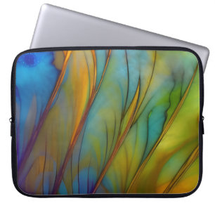 Feder Abstrakt  KI-Kunst   Laptopschutzhülle