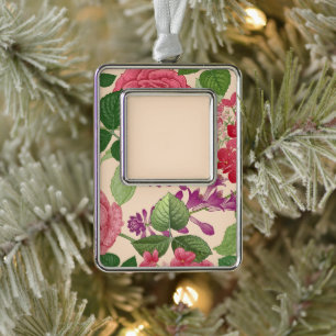 Feder Rahmen-Ornament Silber