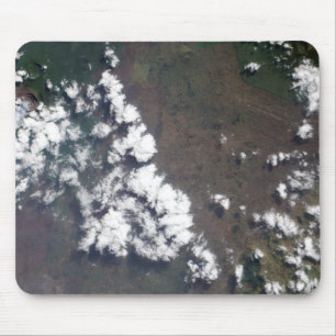 Feder steigt von Nyiragongo Vulkan im EAW Mousepad