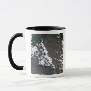 Feder steigt von Nyiragongo Vulkan im EAW Tasse