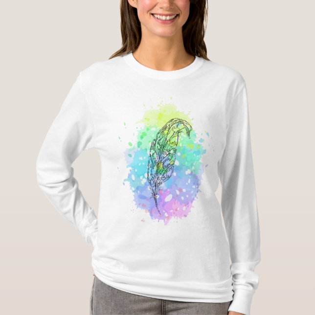 Feder-T - Shirt (Vorderseite)