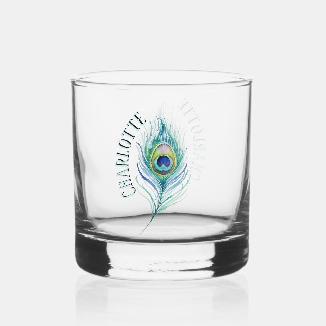Feder Whiskyglas (Vorderseite)