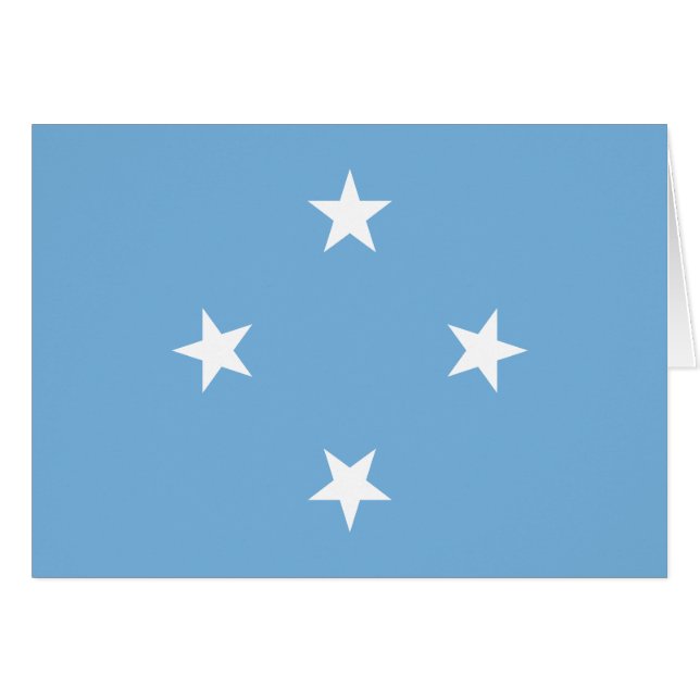 Federated Staaten of Micronesia Flag (Vorderseite (Horizontal))