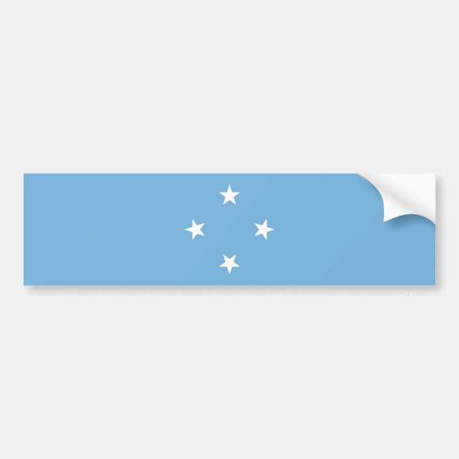 Federated Staaten of Micronesia Flag Autoaufkleber (Vorne)