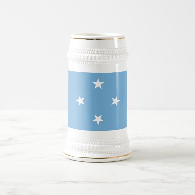 Federated Staaten of Micronesia Flag Bierglas (Mittel)