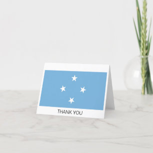 Federated Staaten of Micronesia Flag Dankeskarte