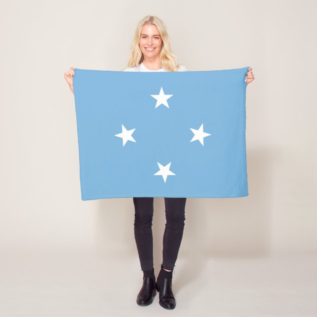 Federated Staaten of Micronesia Flag Fleecedecke (Beispiel)