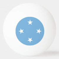 Federated Staaten of Micronesia Flag Ping Pong Bal
