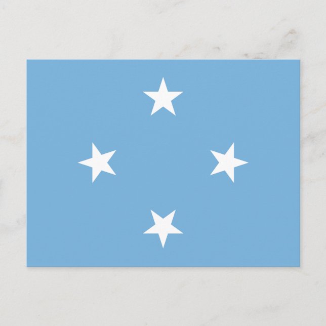 Federated Staaten of Micronesia Flag Postkarte (Vorderseite)