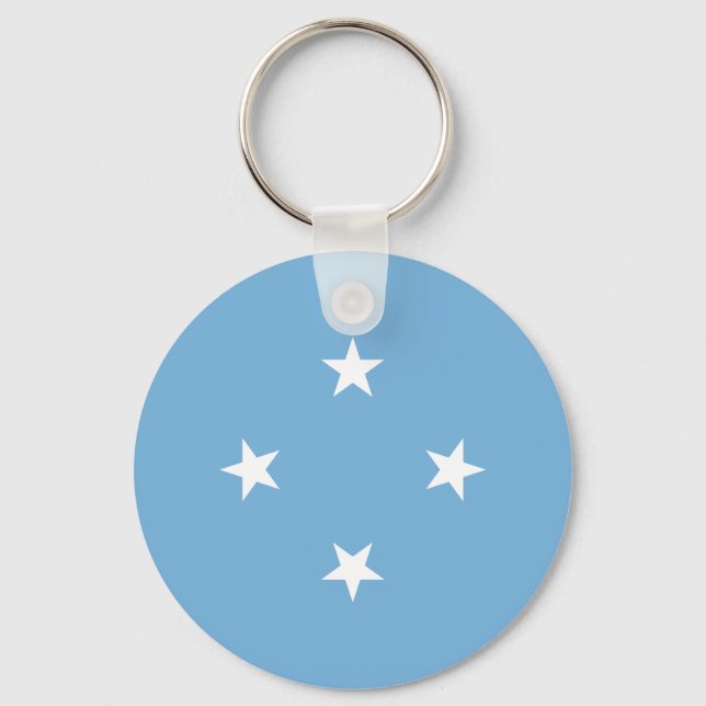 Federated Staaten of Micronesia Flag Schlüsselanhänger (Vorderseite)