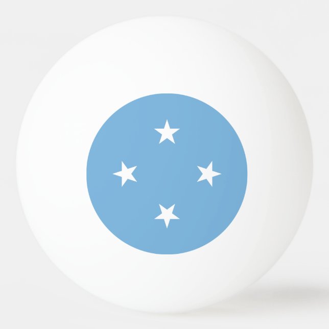 Federated Staaten of Micronesia Flag Tischtennisball (Vorderseite)