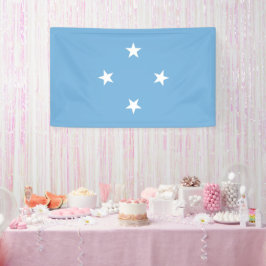 Federated States of Micronesia flag Banner
