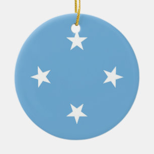 Federated States of Micronesia flag Keramik Ornament