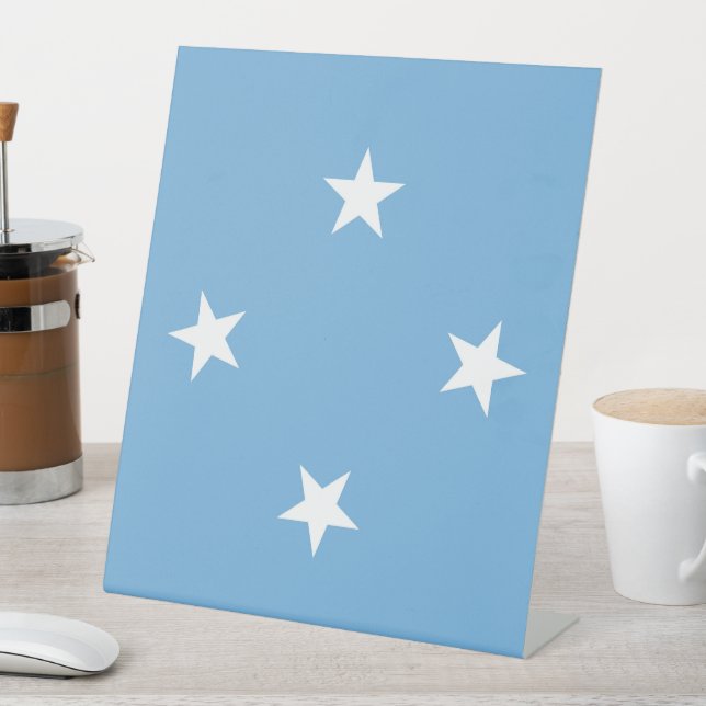 Federated States of Micronesia flag Sockelschild (In Situ)