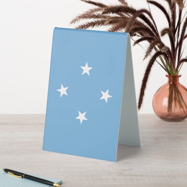 Federated States of Micronesia flag Tischaufsteller (In Situ (Tisch))