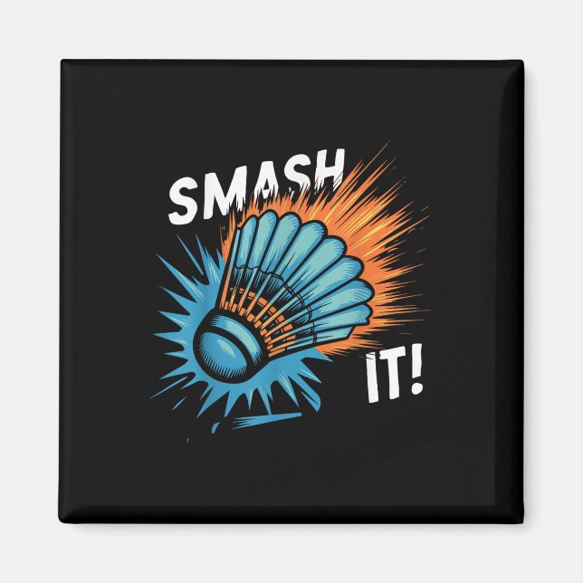 Federball-Badminton-Spiel  Magnet (Vorne)