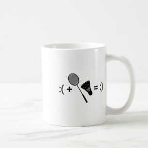 Federball Liebe Shuttle Schläger Sport Badminton Kaffeetasse