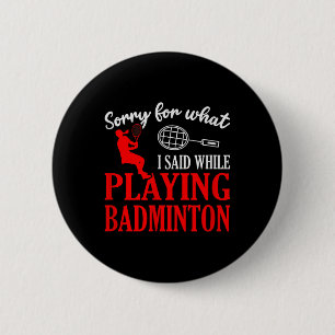 Federball Schläger Badminton Spieler 1 Button