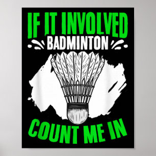 Federball Sport Hobby Badminton P Poster