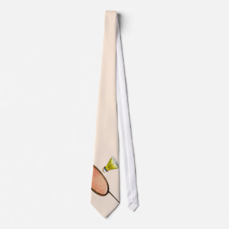 Federballschläger und shuttlecock krawatte
