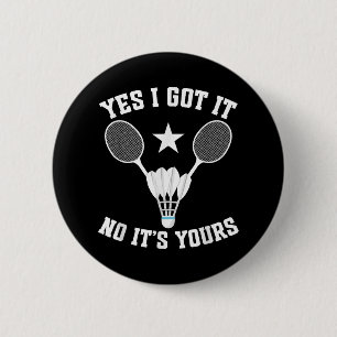 Federballspiel-Shuttle-Hat-Es-Federballspieler  Button