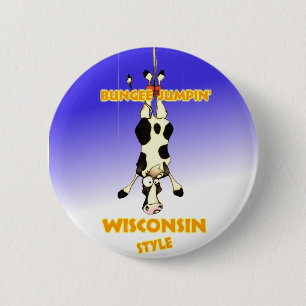 Federelement Jumpin Wisconsin Art Button