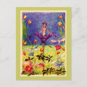 Federelfen Postkarte
