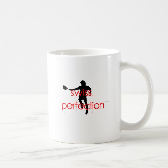 Federer T-Shirt Schweizer-Perfektion Kaffeetasse (Rechts)