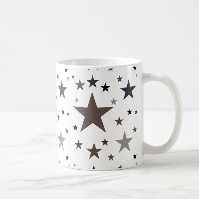 Federfarben Sterne Kaffeetasse (Rechts)