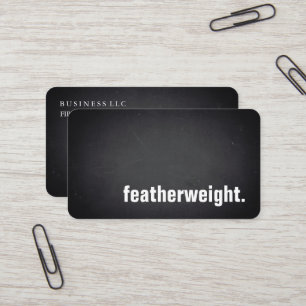 Federgewicht. Modernes Blackboard Professional Visitenkarte