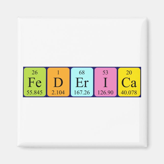 Federica Periodenmagnetmagnet Magnet (Vorne)
