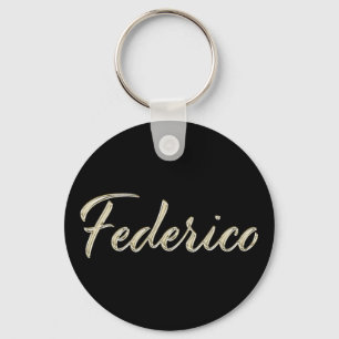 Federico whitegold Button Schlüsselanhänger