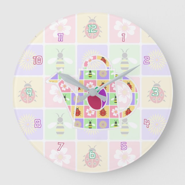 Federklemme Große Wanduhr (Vorderseite)