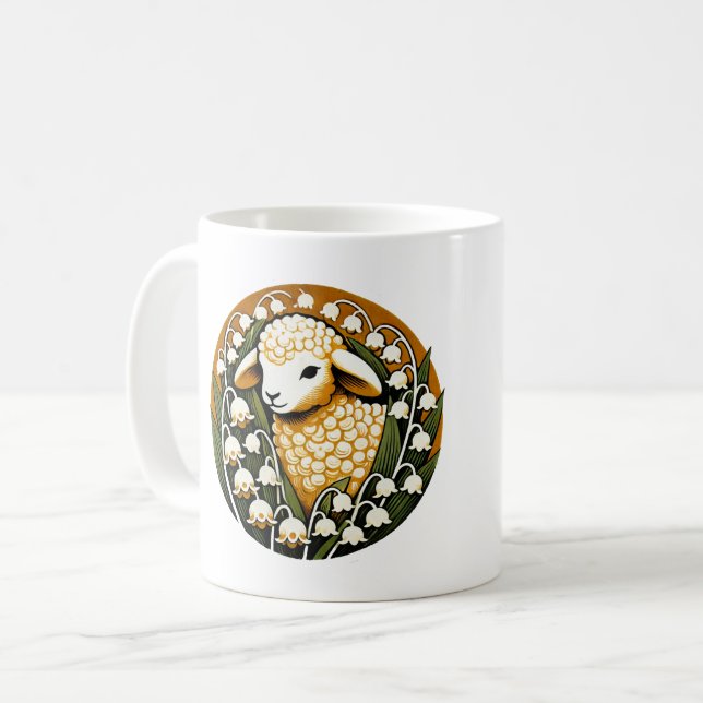 Federlamm Kaffeetasse (Vorderseite Links)