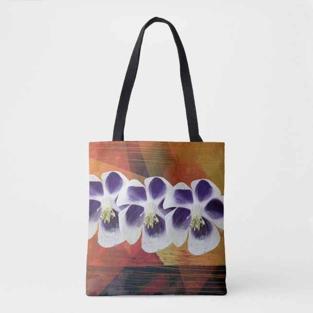 Federmood geometrischer Entwurf Tote Beutel Tasche (Vorderseite)