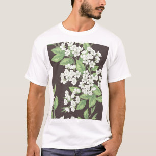 Federmuster, grüne Zweige nahtlos. T-Shirt