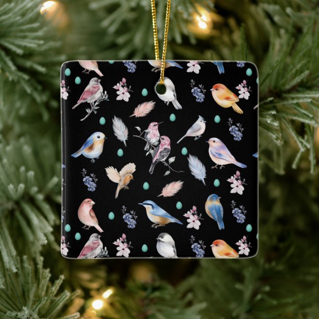 Federmuster Keramikornament (Baum)