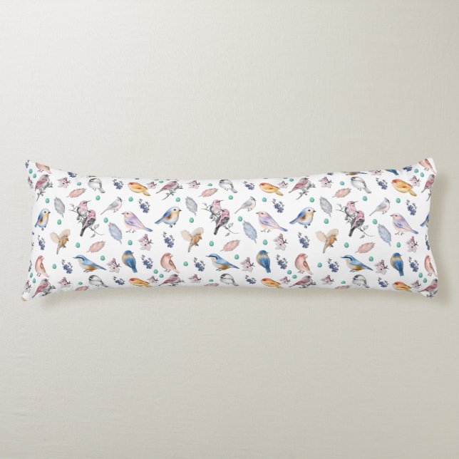 Federmuster Seitenschläferkissen (Vorderseite)