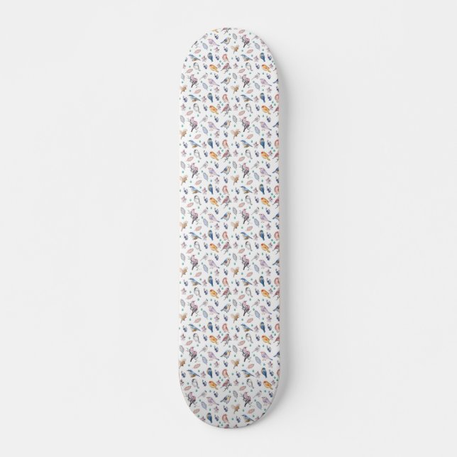Federmuster Skateboard (Vorne)