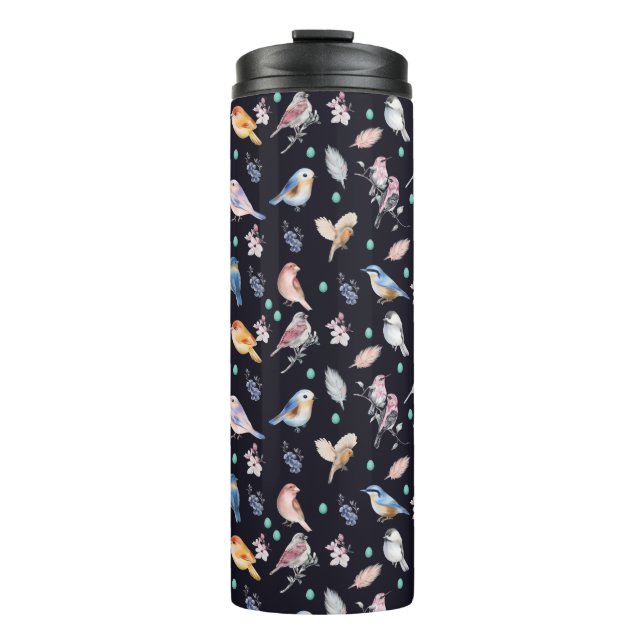 Federmuster Thermosbecher (Vorderseite)