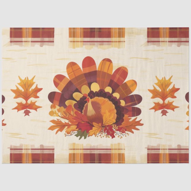 Federn des Herbstes Seidenpapier (Vorderseite)