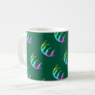 Federn Dk Grün Kaffeetasse