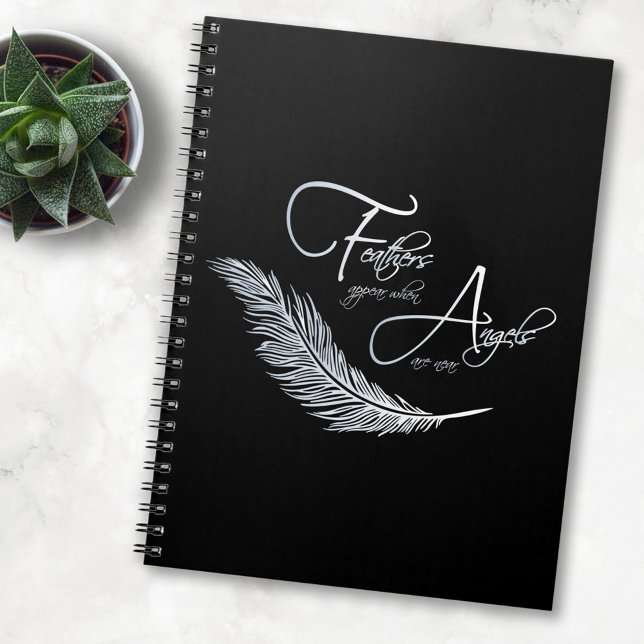 Federn erscheinen, wenn Engel in der Nähe sind Notizblock (Von Creator hochgeladen)