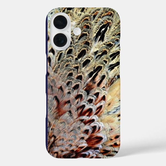 Federn iPhone 16 Hülle (Rückseite)